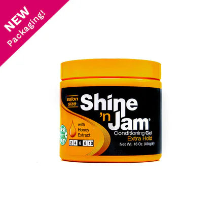 ampro Health & Beauty 16 OZ Shine 'n Jam – Gel revitalisant à tenue extra forte