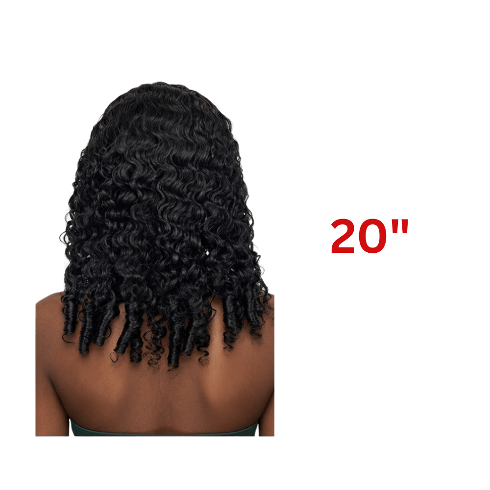 Dream Hair Health & Beauty 20" Dream Hair - Half Wig Burmese Curl Natural color 16"/20"