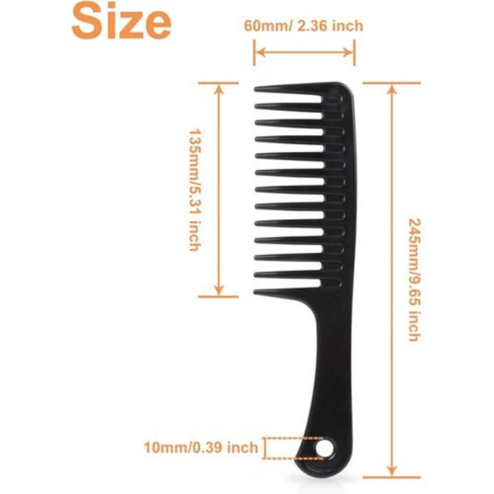 Dreamfix Health & Beauty Dreamfix - Peigne à dents larges Dreamfix - noir 24.5cm