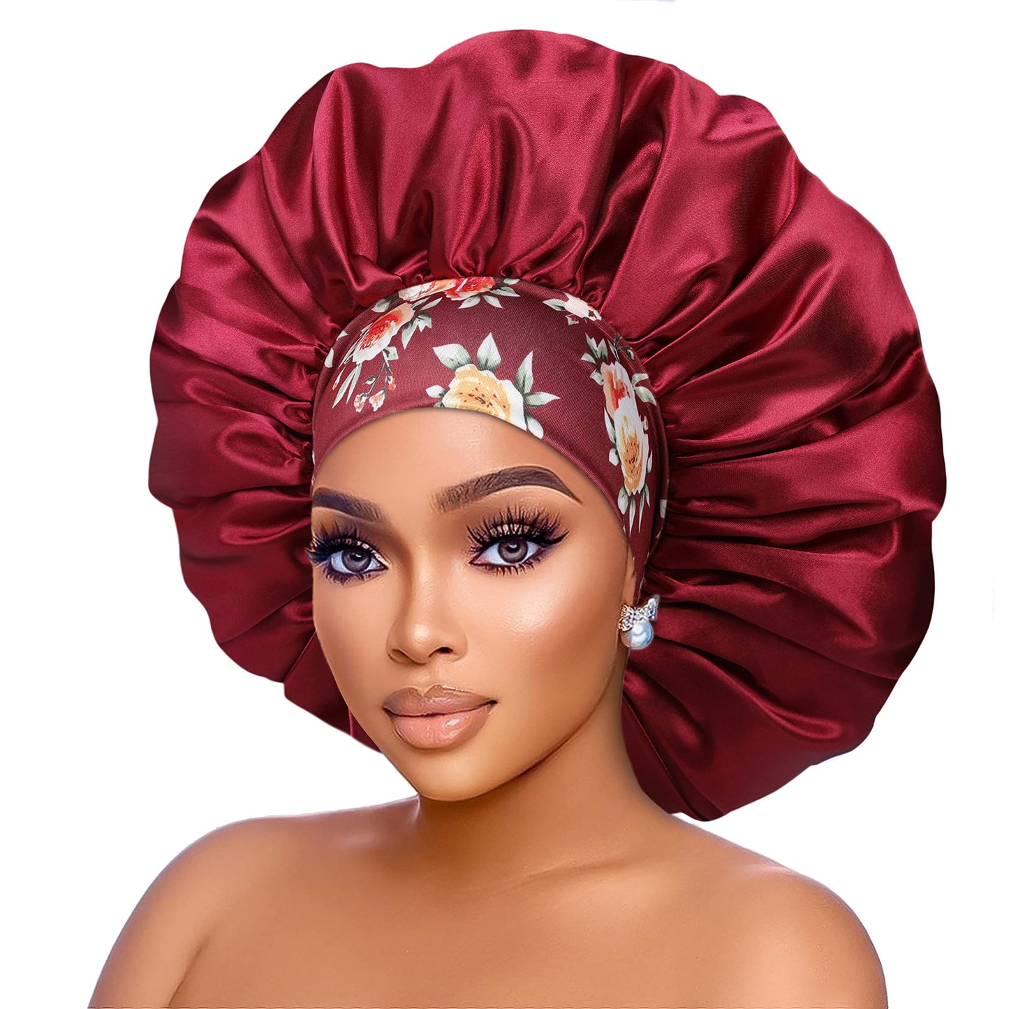 Dreamfix Health & Beauty Rot #Red Dreamfix Wide Band Bonnet - Erwachsene