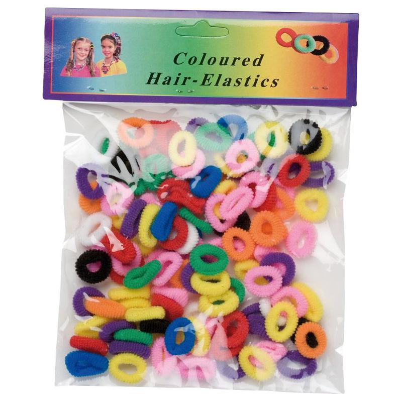Euro Contact Health & Beauty Hair Elastics Color Small Mixed Red, Yellow, Green:HS01