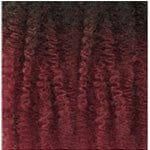 Janet Collection Health & Beauty Schwarz-Burgundy Mix Ombre #OET1B/Burg Janet Collection Verspielter Ananas-Ponytail-Squiggle Cheveux synthétiques