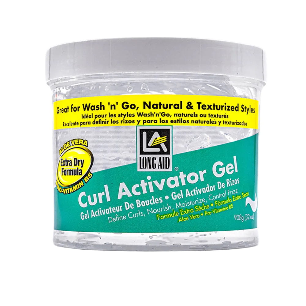 Long Aid Health & Beauty 32oz Long Aid - Gel activateur de boucles Formule extra sèche 10 / 946 ml