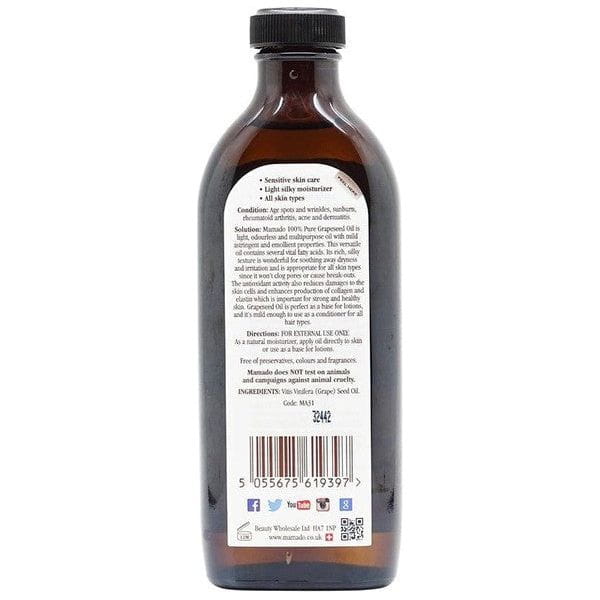 Mamado Mamado 100% Pure Grapeseed Oil 150ml