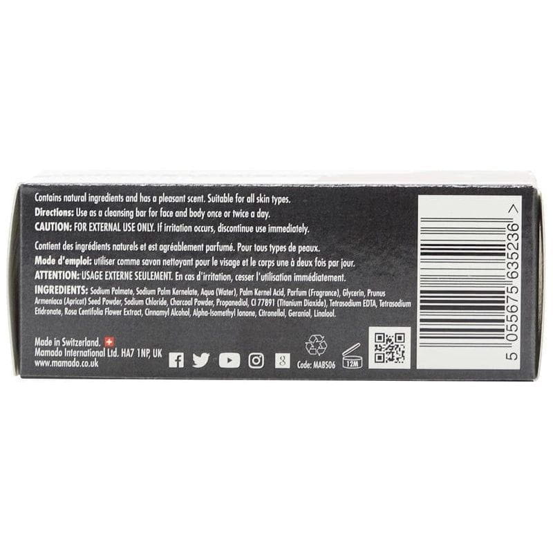 Mamado Mamado African Black Soap Infused with Rose 200g