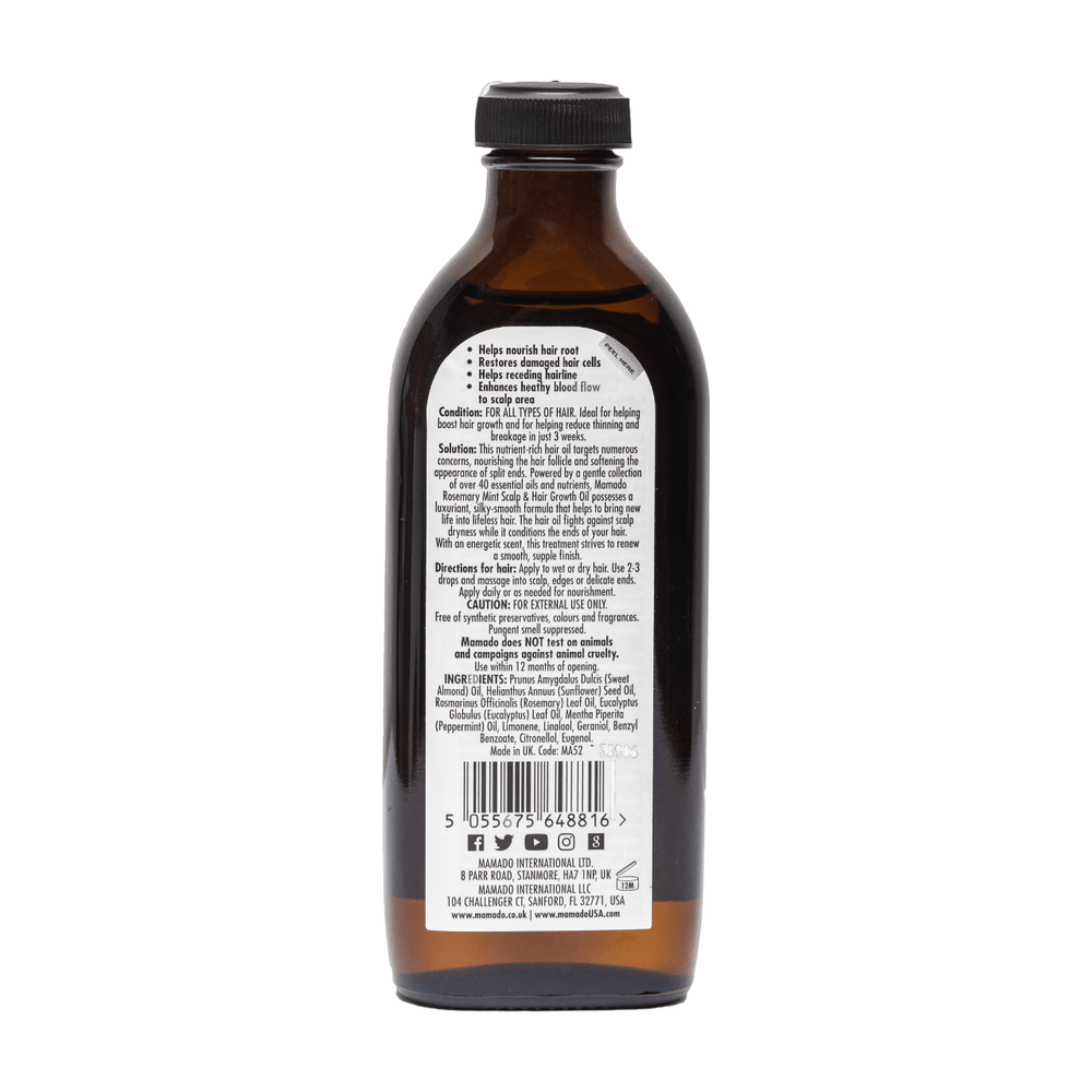 Mamado Mamado Rosemary Mint Scalp & Hair Growth Oil 150ml