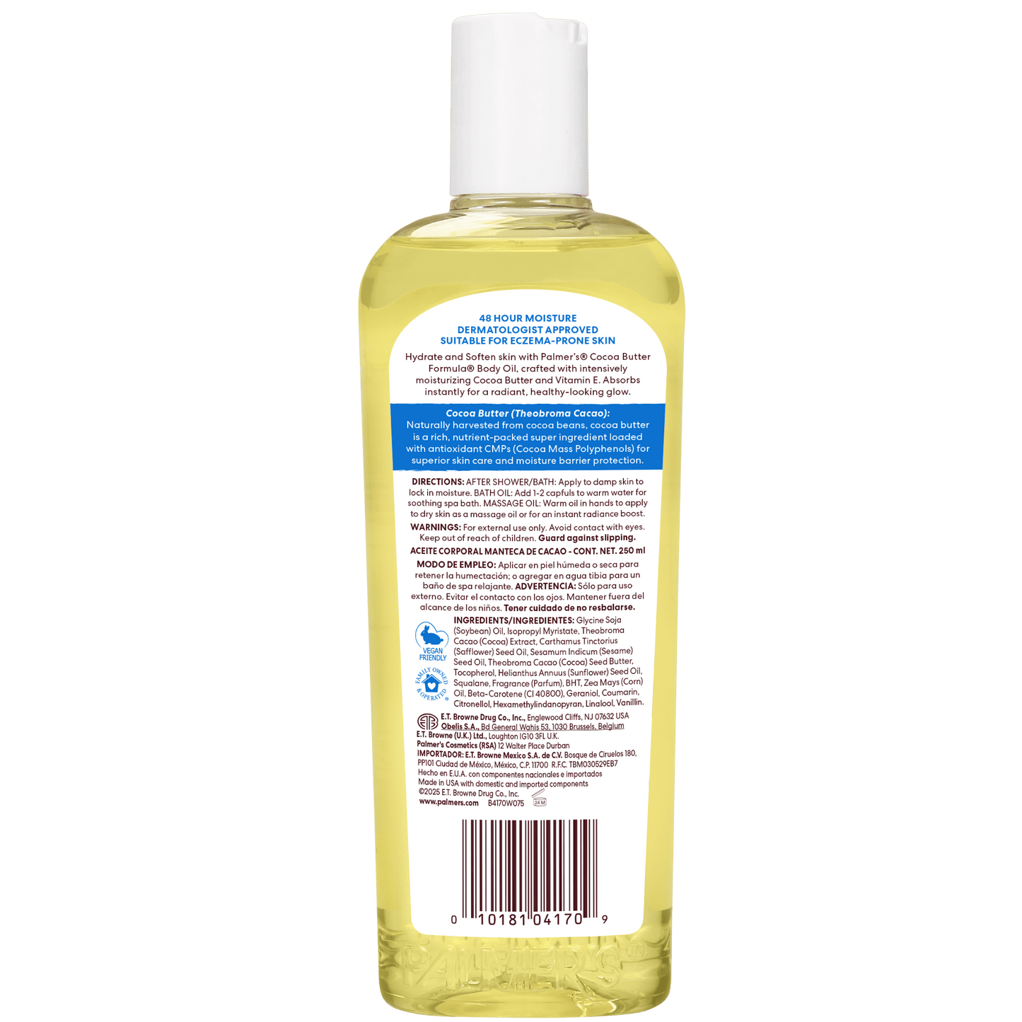 Palmer's Health & Beauty Palmer's Cocoa Butter Formula Moisturising Body Oil 250ml