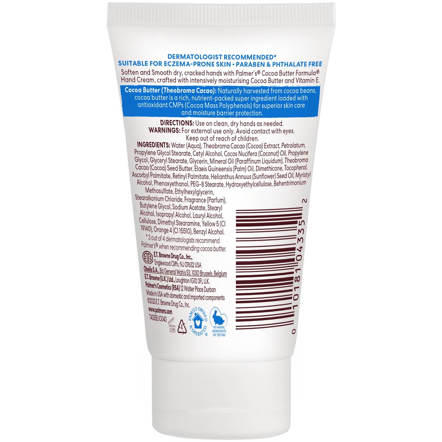Palmer's Health & Beauty Palmer's Cocoa Butter Formula Softens Relieves Hands Elbows Knees 60g