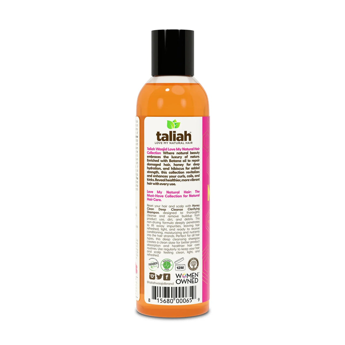 Taliah Waajid Health & Beauty Taliah Waajid Love My Natural Hair Honey Clean Deep Cleanse Clarifying Shampoo 8oz