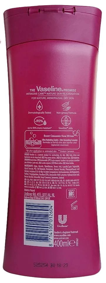 Vaseline Health & Beauty Vaseline - Lotion corporelle rajeunissante pour peaux matures 400ml