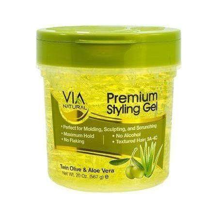 Via Natural Health & Beauty #567ml Via Natural Premium Gel Olive 226/567ml