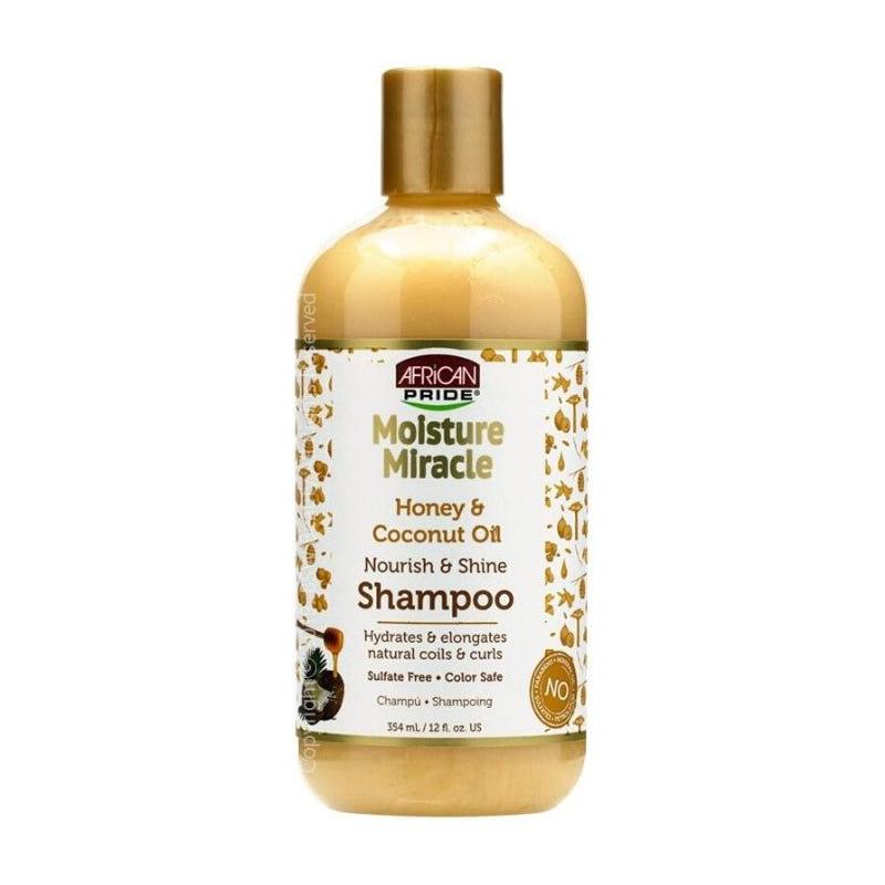 African Pride Health & Beauty African Pride Honey & Coconut Oil Nourish and Shine Shampoo 354ml