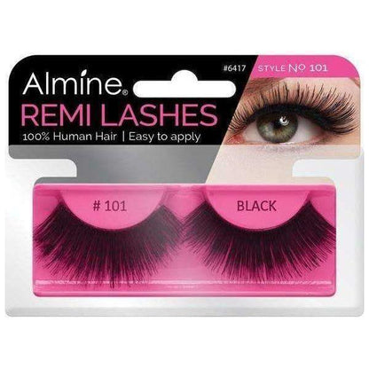 Almine Eyelashes Black 100% Remi Human hair - gtworld.de