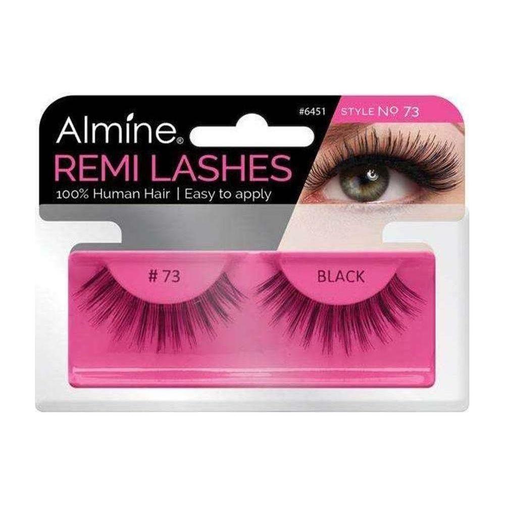 Almine Health & Beauty Almine Eyelashes Black 100% Remi Human hair