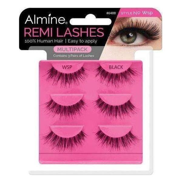 Almine Health & Beauty Almine Eyelashes Black 100% Remi Human hair