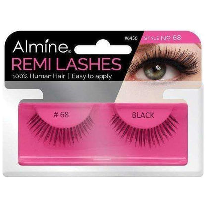 Almine Health & Beauty Almine Eyelashes Black 100% Remi Human hair