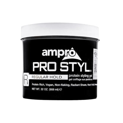 ampro Health & Beauty 32oz ampro - Pro Styl Protéines Gel coiffant Fixation Régulière 15oz /32oz
