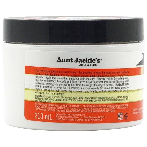 Aunt Jackie's Health & Beauty Aunt Jackie's Curls & Coils Flaaxseed Recipes Seal It Up Hydrating Sealing Butter 213g
