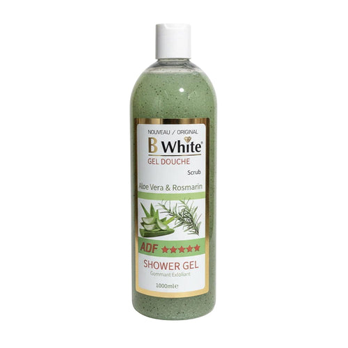 B White Health & Beauty B WHITE GEL DOUCHE Aloe Vera & Rosemarin Shower Gel Scrub 1000ml