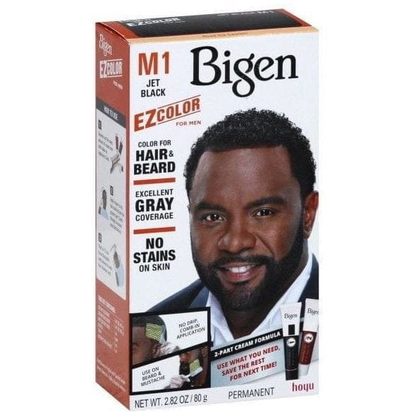 Bigen Health & Beauty BIGEN EZ M1 Jet Black Bigen EZ Color For Men For Hair & Beard 2.82oz
