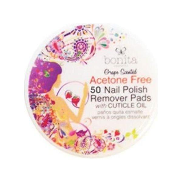 Bonita Health & Beauty Grape Bonita Nail Polish Remover 50 Pads