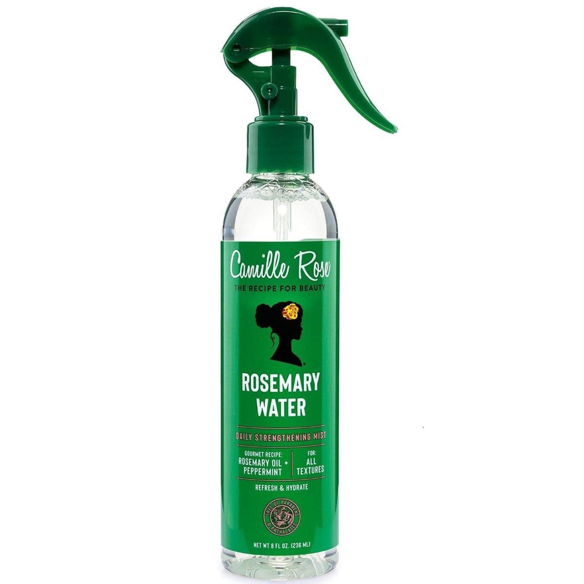 Camille Rose Health & Beauty Camille Rose Rosemary Water Daily Strengthening Hair Mist 8 Oz