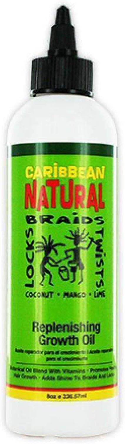 Caribbean Natural Health & Beauty Caribbean Natural - Huile de croissance régénératrice 8oz
