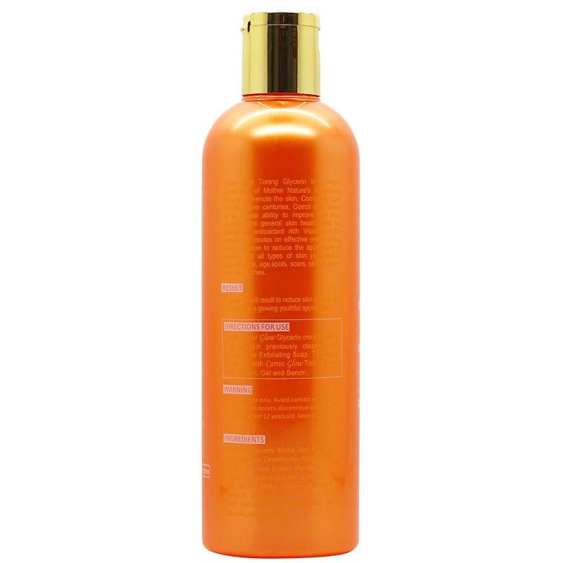 Carrot Glow Health & Beauty Carrot Glow Intense Toning Glycerin with Carrot Oil & A,K,E Complex 500ml