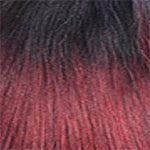 Clair International Health & Beauty Schwarz-Rot-Burgundy Mix Ombre #TT1B/99J/B Clair International Brasiliene Wavy 12" Human Hair