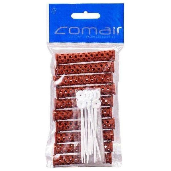 Comair Health & Beauty Brown Comair Mesh Rollers  (10 Pcs/Pack)