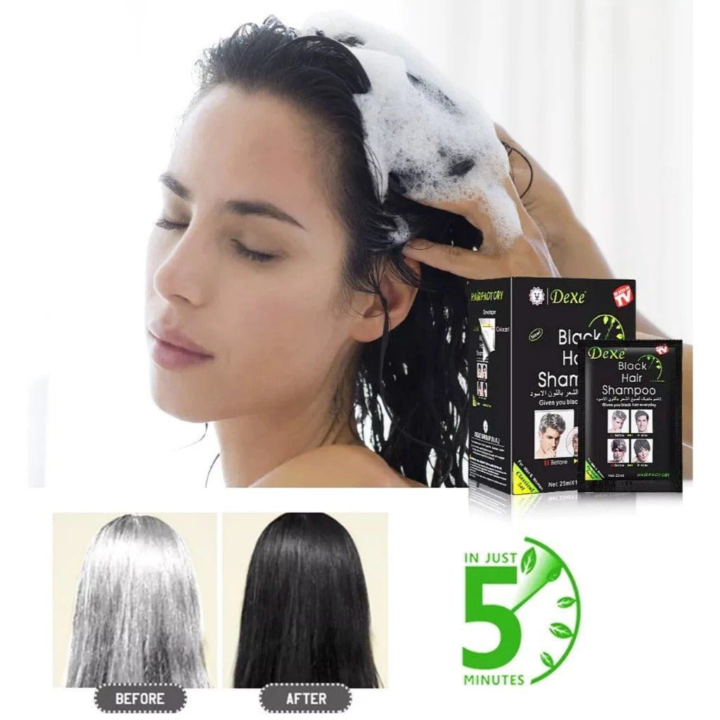 Dexe Health & Beauty Dexe Dark Brown Hair Shampoo Classic 25ml *10 Sachets