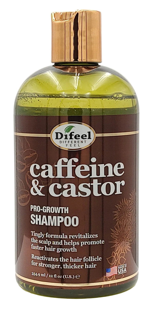DiFeel Health & Beauty Difeel Caffeine and Castor Shampoo 12 oz