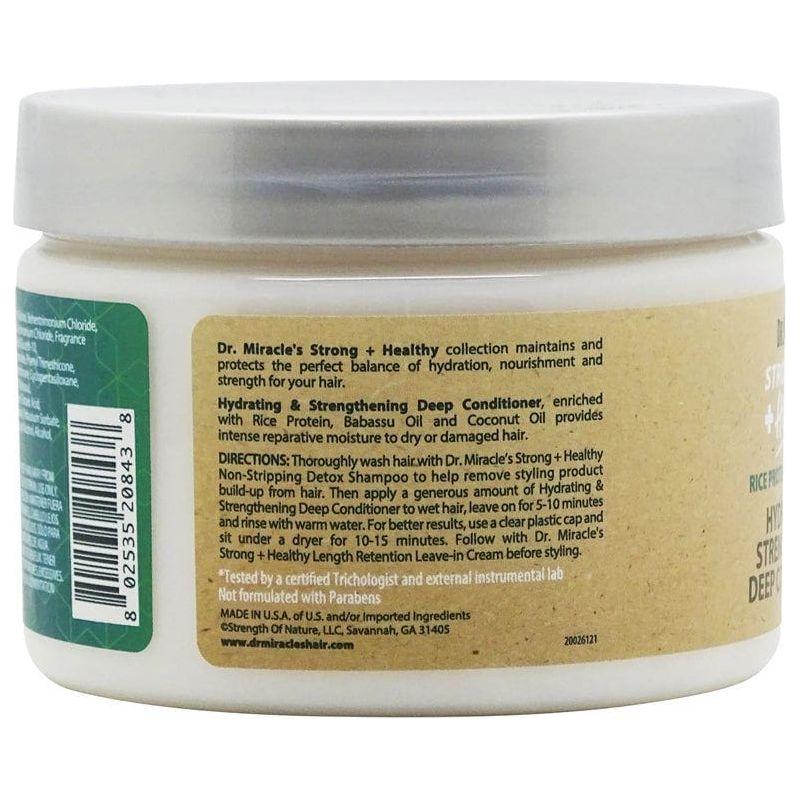 Dr. Miracle's Health & Beauty Dr.Miracle's Rice Protein & Babbasu Oil Hydrating & Strengthening Deep Conditioner 340g