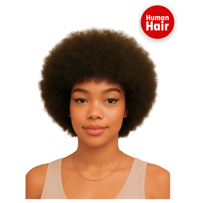 Dream Hair Health & Beauty 12" = 30 cm Dream Hair Afro Human Hair Wig Natural Color 12'' / 14'' / 16''