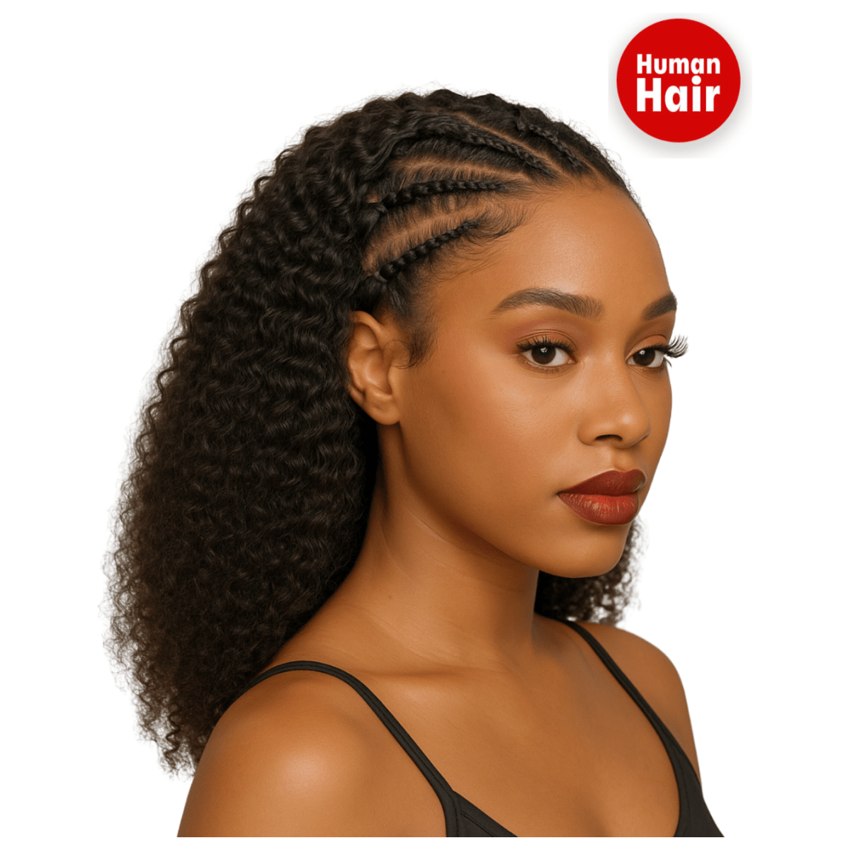 Dream Hair Health & Beauty 14" Dream Hair Human Hair 13x4 Braid Wig Natural Color