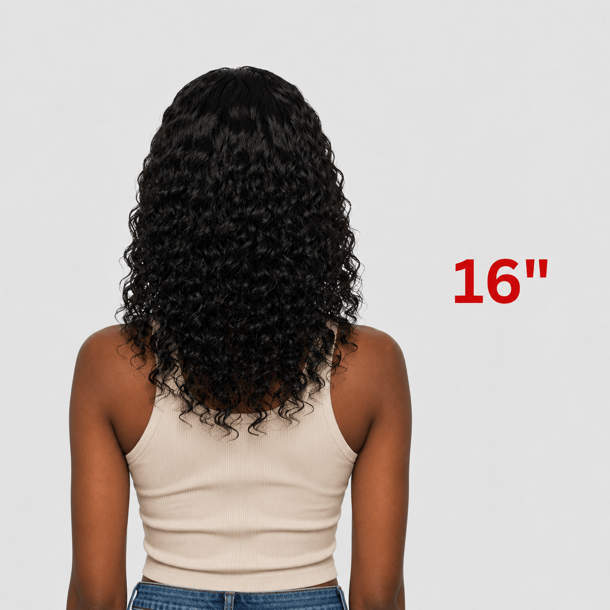 Dream Hair Health & Beauty 16" Dream Hair - Half Wig Deep Wave Natural color 16"/20"