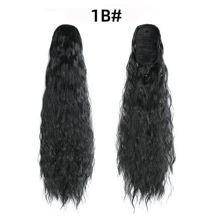 Dream Hair Health & Beauty #1B Dreamhair Kinky Straight Ponytail 22"