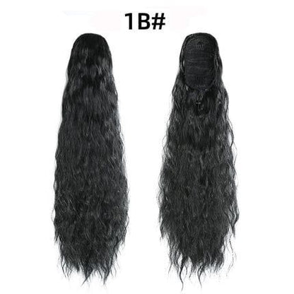 Dream Hair Health & Beauty #1B Dreamhair Kinky Straight Ponytail 22"