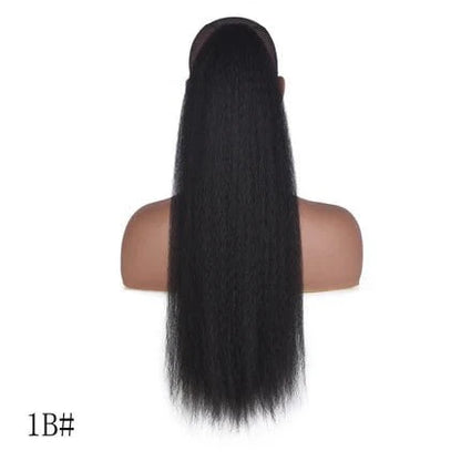 Dream Hair Health & Beauty #1B Dreamhair Yaki Straight Ponytail 22"