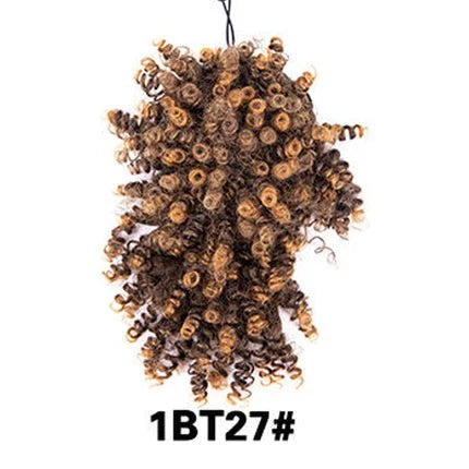 Dream Hair Health & Beauty #1B-T27 Dreamhair Curly Ponytail Bangs