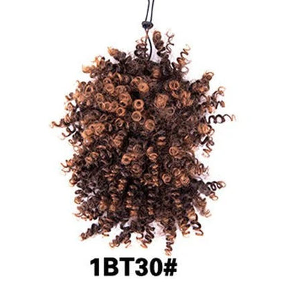 Dream Hair Health & Beauty #1B-T30 Dreamhair Curly Ponytail Bangs