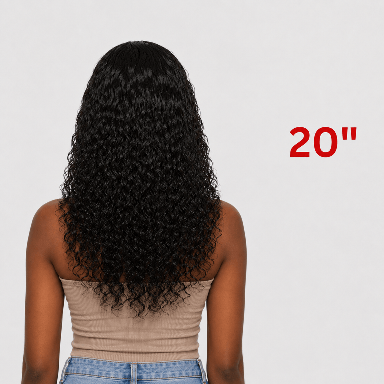Dream Hair Health & Beauty 20" Dream Hair - Half Wig Deep Wave Natural color 16"/20"