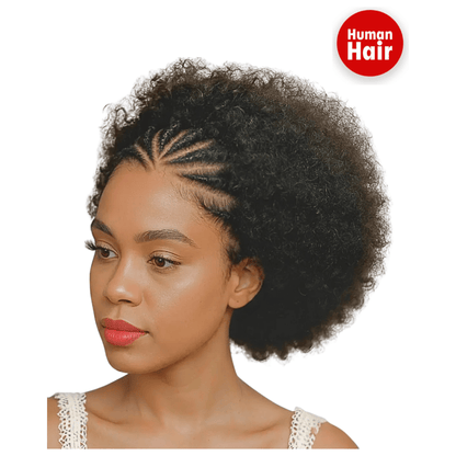 Dream Hair Health & Beauty 6" Dream Hair Human Hair 13x4 Braid Wig Natural Color