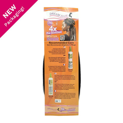 Dream Hair Health & Beauty Dream Hair Braids Exception 4x Pre Stretched 100% synthetic hair 4 pcs, 170g