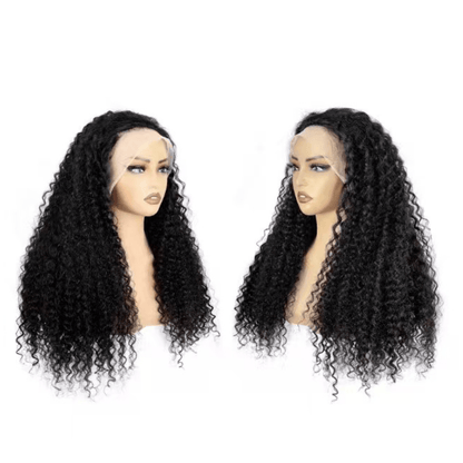 Dream Hair Health & Beauty Dream Hair Deep curl 13*14 Wig Double Drawn 24 Human Hair :Natural Color