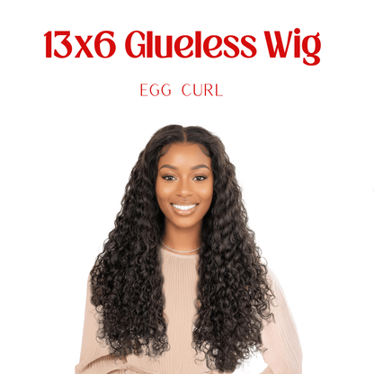 Dream Hair Health & Beauty Dream Hair Egg Curl 13x6 Glueless Wig (natural color)