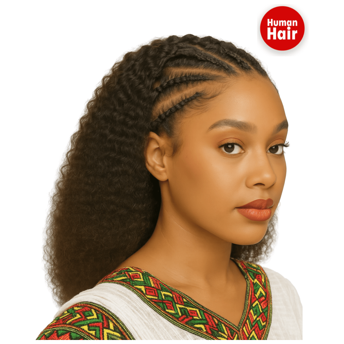 Dream Hair Health & Beauty Dream Hair Human Hair 13x4 Braid Wig Natural Color