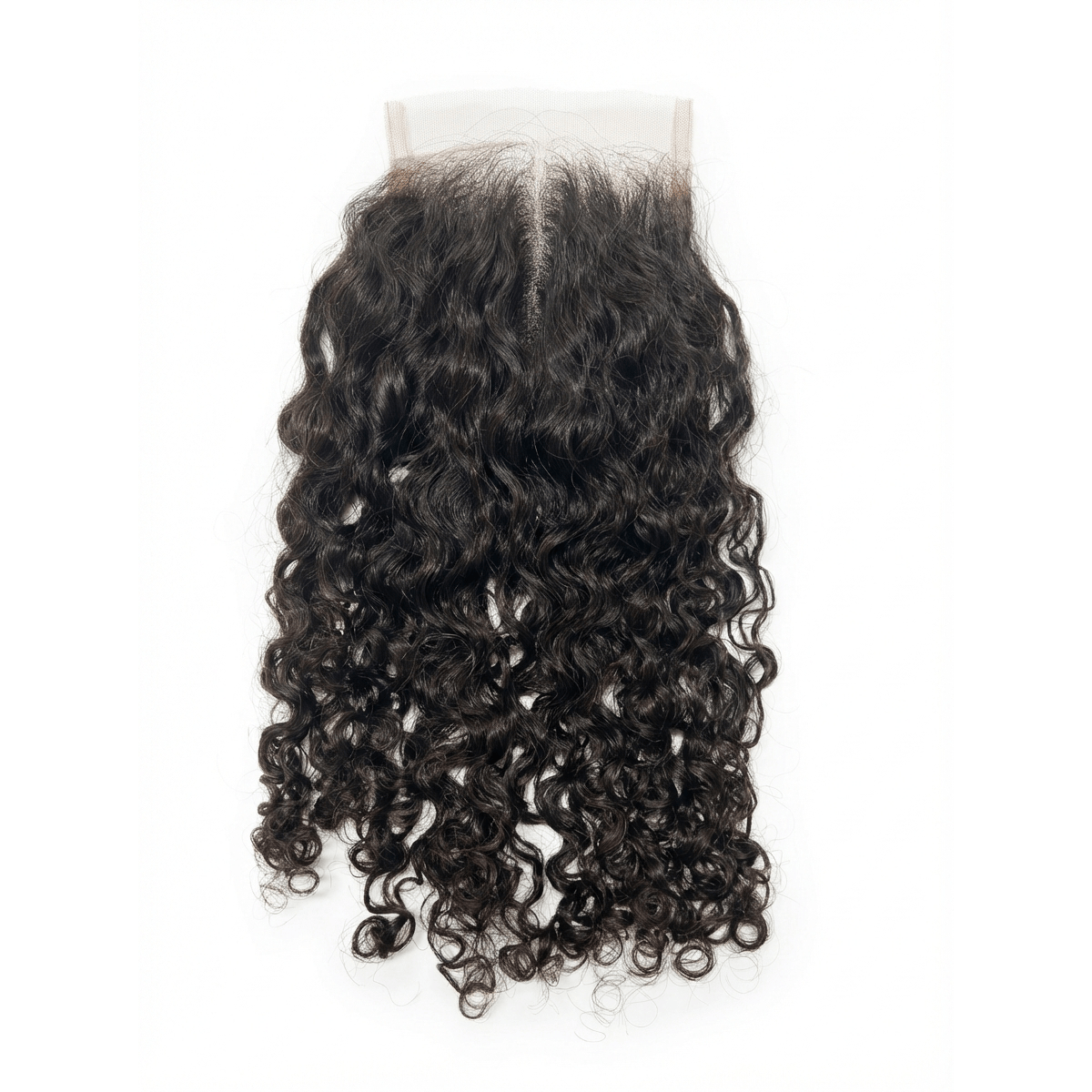 Dream Hair Health & Beauty Dream Hair Natural Closure 4*4 Middle Part Deep Wave Brazilian Virgin 14:Natural Color