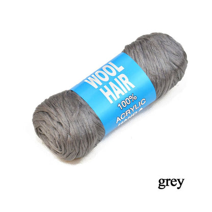 Dream Hair Health & Beauty #Grey Dream Hair Brazil Wool Hair 100% Acrylic Hand & Machine Knit