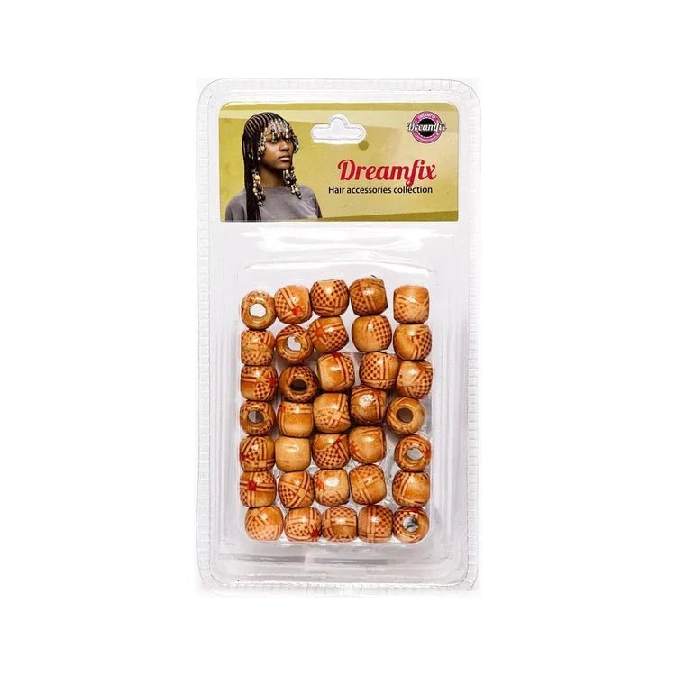 Dreamfix Health & Beauty 02 Dreamfix Hair Wood Beads For Children
